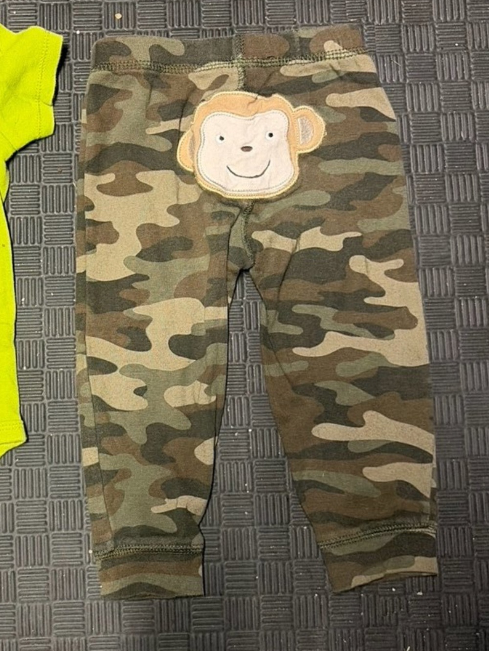 Carter's Camouflage Monkey Patch Toddler Pants - Green/Brown size 18m